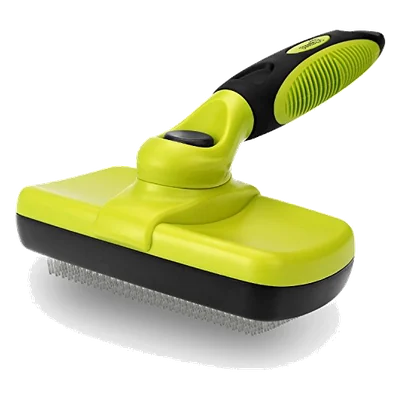Carda autolimpiable Pecute con mango verde
